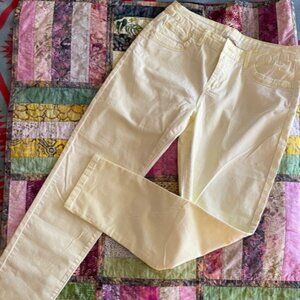 Cute! Soft Yellow Sunwashed Cotton Blend Pants